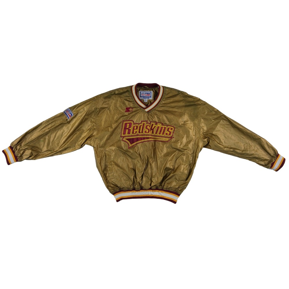 NFL Pro Line Starter Pullover Men's Size Large Gold Washington Redskins Vintage
